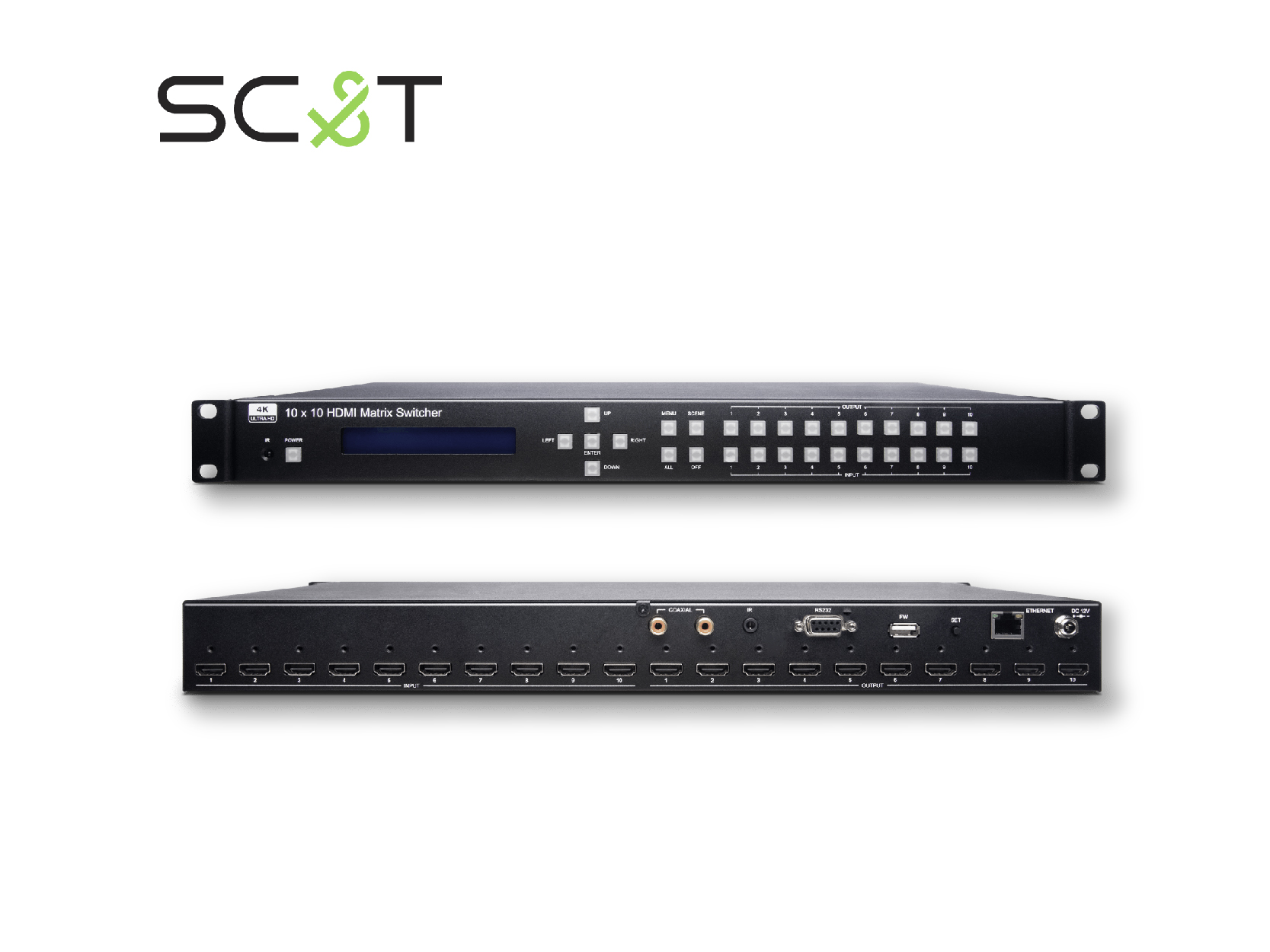 4K60Hz HDMI矩陣切換器 10進10出