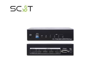 4K60Hz 1進4出HDMI 分配器