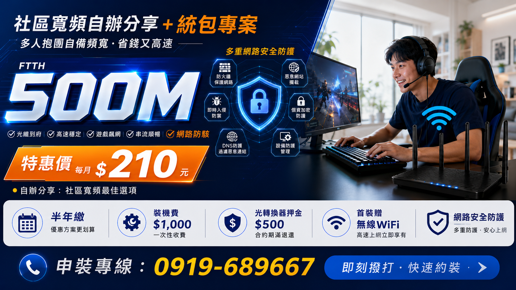 社區寬頻自辦分享/統包專案