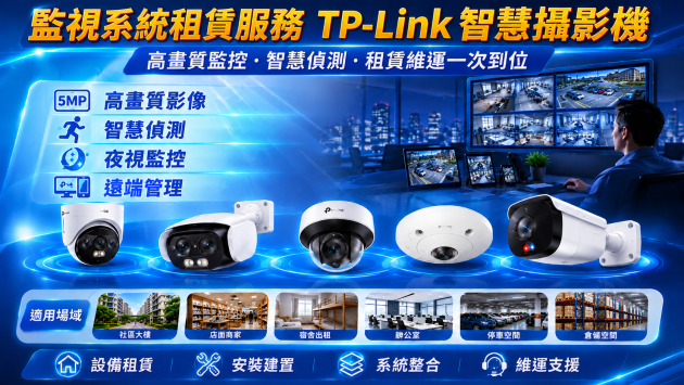 IPcam監視系統全新建置租賃