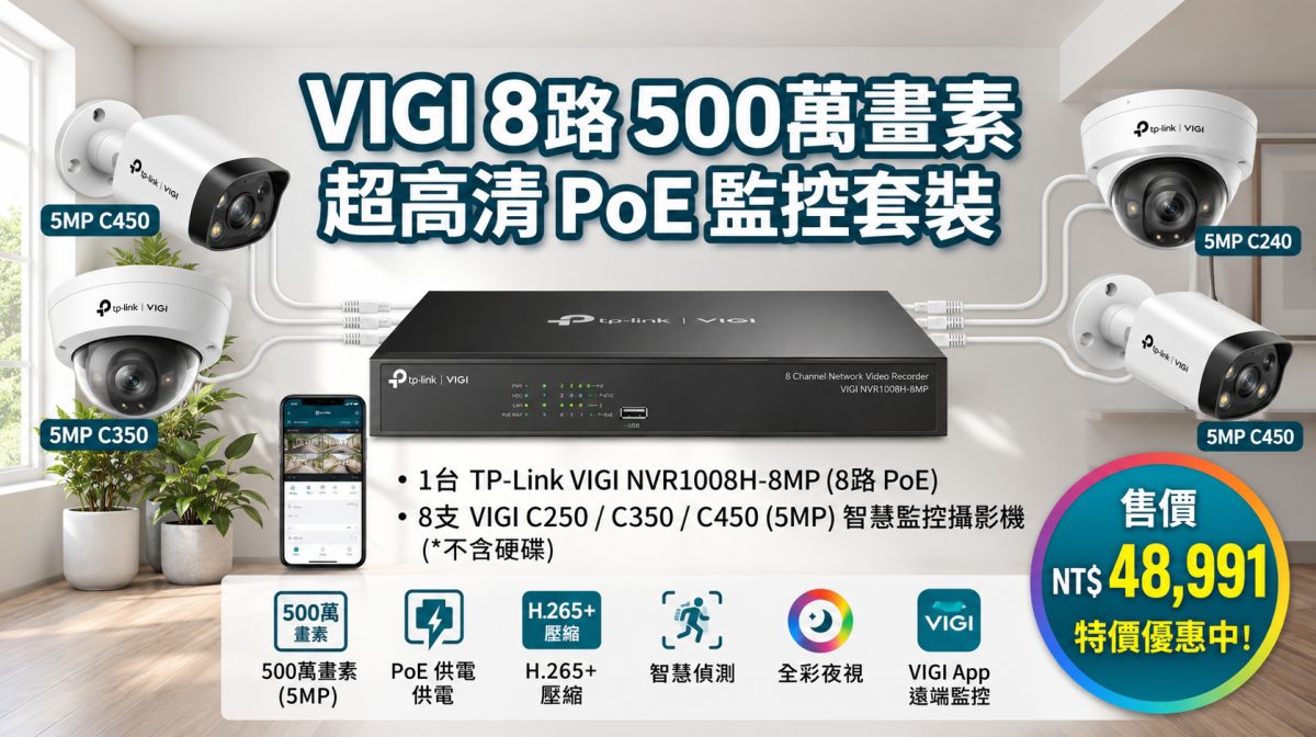 8路500萬系統套裝